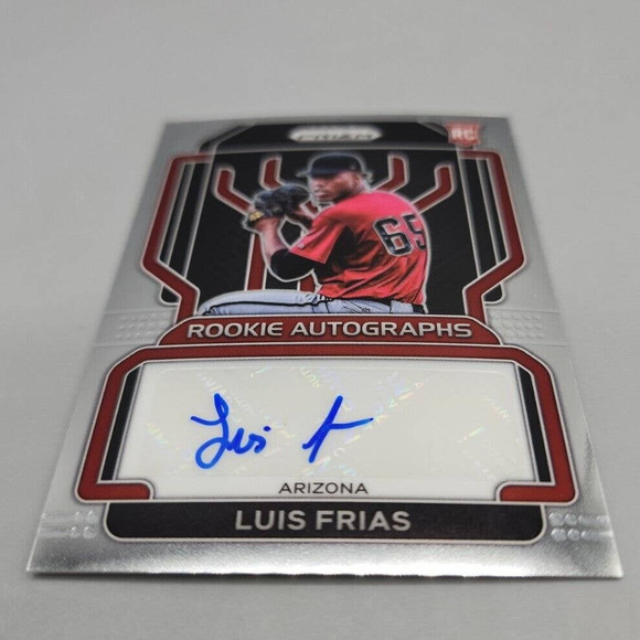 Luis Frias Arizona Diamondbacks 2022 Panini Prizm Rookie Autographed RC #RA-LF - Picture 6 of 6